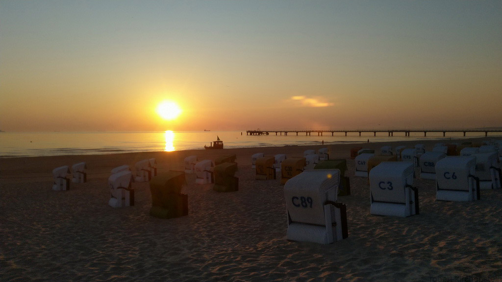 Bei Sonnenaufgang